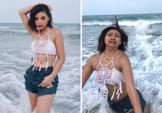 29 Pics Showing the Truth Behind This Influencer's Instagram Photos.