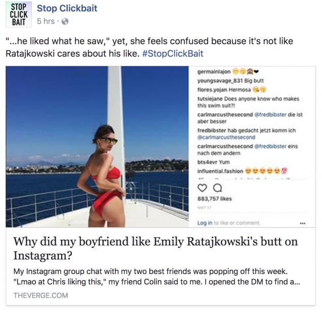 29 Posts From Stop Clickbait That Did Everyone a Favor.