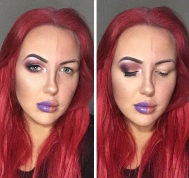 Makeup-Nomakeup Is A New Viral Trend For Women