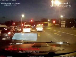 Insane Crash: Semi-Truck Runs Red Light