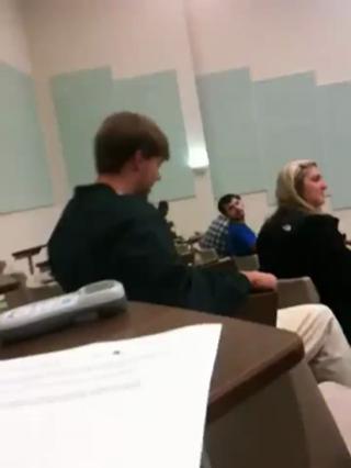 Student takes walk of shame