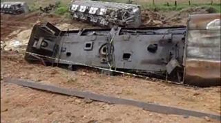 Train Derailment Cleanup Attempt