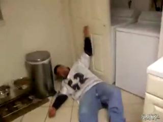 Drunk dude couldn't get up so save his life