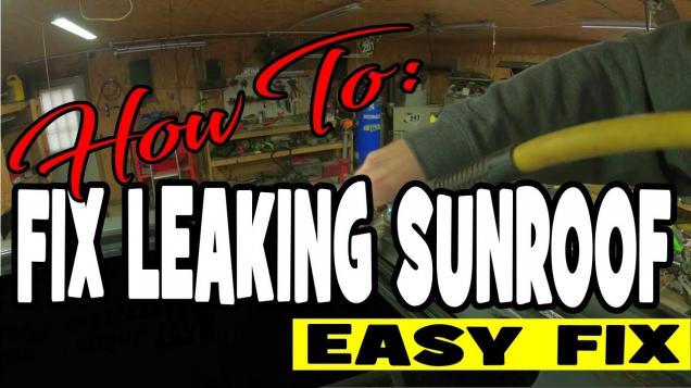 How To Quick Fix Leaking Sunroof 5 Minute Quick Fix Santa Fe Ftw 