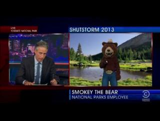 Jon Stewert Interviews Smokey The Bear