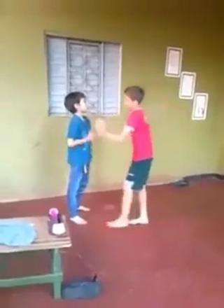 Kid Busts Crazy Off The Wall Kick