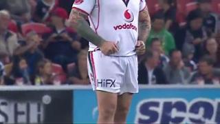 RUGBY Player PEES Himself on the Field and LIVE TV