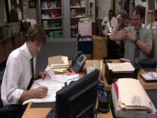 The Best Pranks Jim And Dwight The Office Video Ebaums World