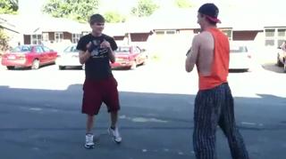 Pajama Guy Knocked Out