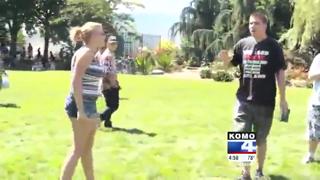 Caught On Video-Preachers Attacked At Seattle Gay Pridefest