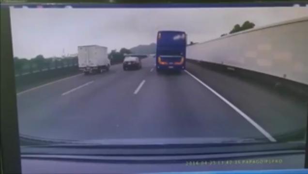 Violent Accident Caused By Reckless Bus Driver