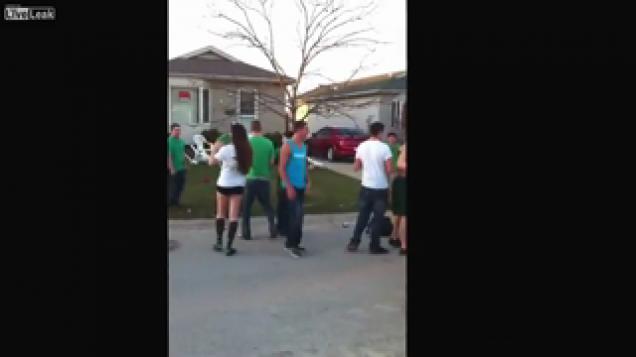 FIGHT...GIRLFRIEND GETS KNOCKED OUT!