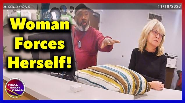 Belligerent Woman Makes Bold Advances, Attempts to Forcibly Kiss Male Staff!