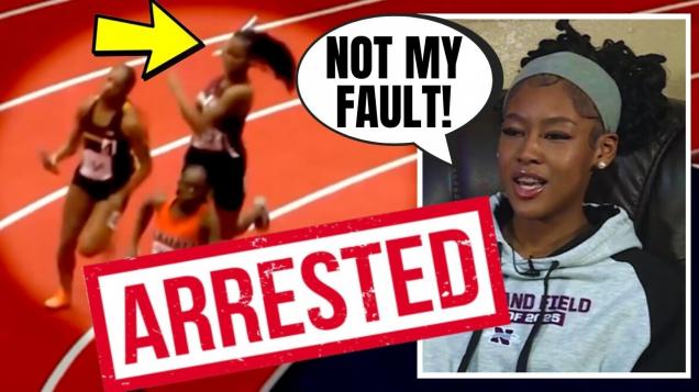 Track Runner CHARGED With Assault And Battery After ATTACKING Opponent With Baton During Race