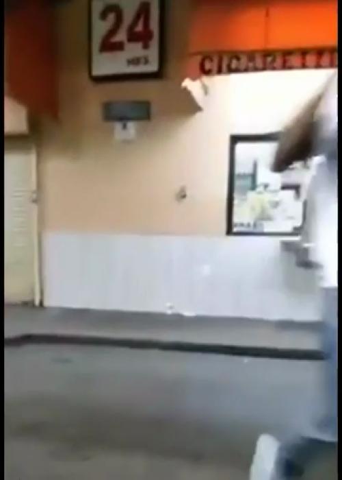 Dude Hits Hood Rat With a Flying Kick To The Head