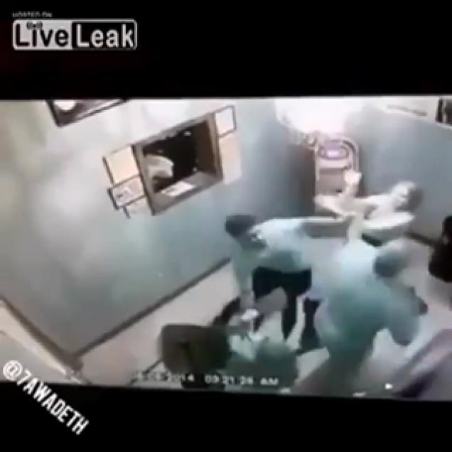 over-confident white couple get checked by security