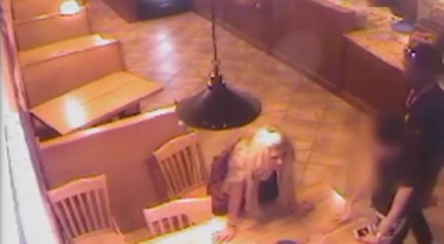 Surveillance video showing Joe Mixon assault