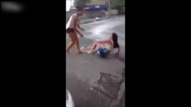 Brazilian Girl Gets A Beating At Her Own Doorstep
