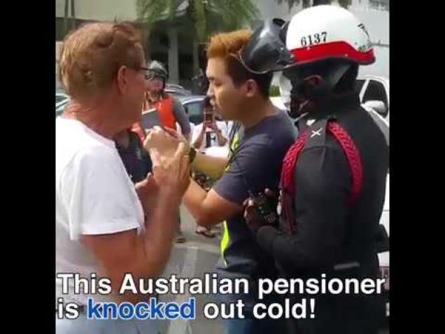 Old Man Gets Sucker Punched Right In Front of Cops