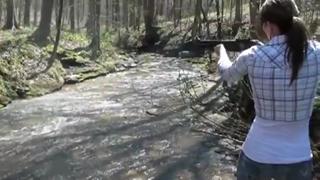 she knows how to handle a gun