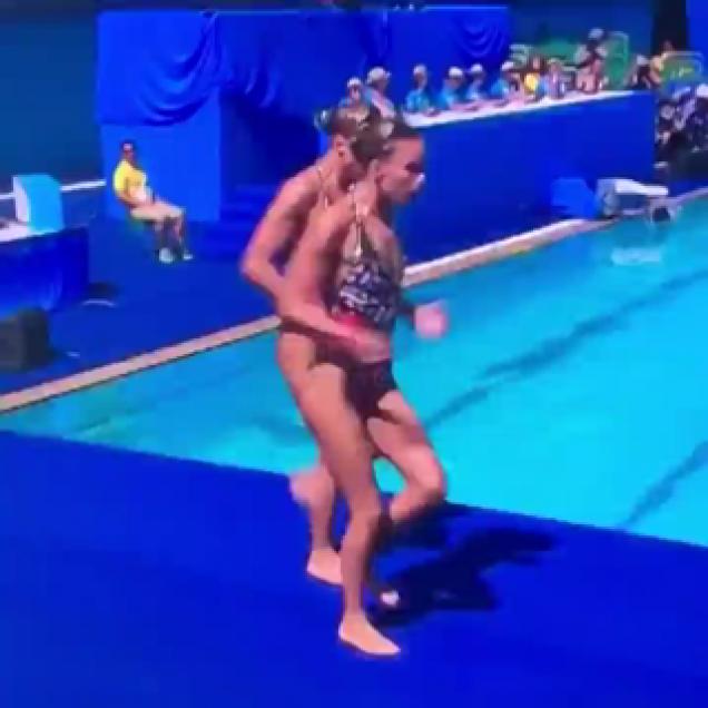 Synchronized swimming with-
