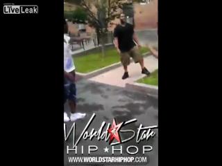 Gay Guy Knocks Out Woman With A Brutal Slap !