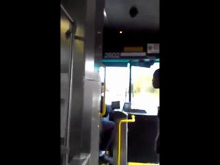 Bus Driver Uppercuts Teen Girl !