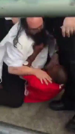 SCREAMING MUSLIM ABORIGINAL HIGH ON ICE, MESSES WITH THE WRONG MOTHER F**KEN RABBI!