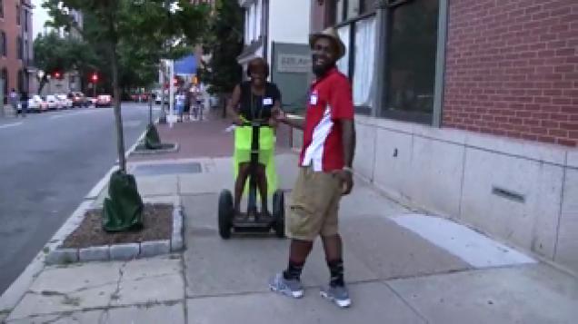 Girl Tries To Ride A Segway