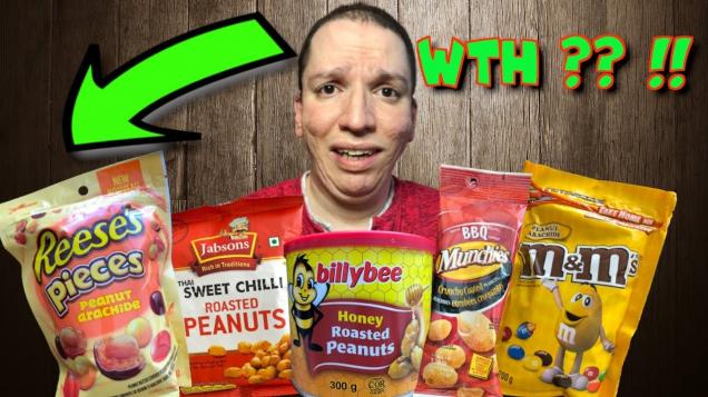 MASSIVE PEANUT SNACKS & CANDIES TASTE TEST ! Do You PEE NUTS ?? ALLERGY ...