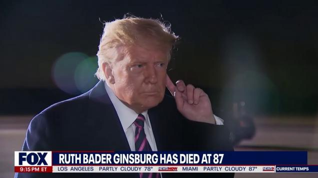 President Trump Reacts To RBG's Passing - Feels Video | EBaum's World