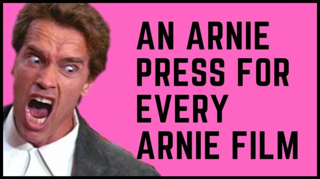 Fitness YouTuber does an Arnie press for each Arnie Film - Video