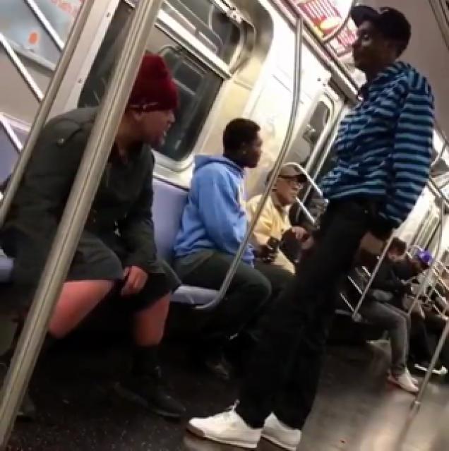 Homeless Man With Razor Gets His Ass Beat For Saying the N-Word