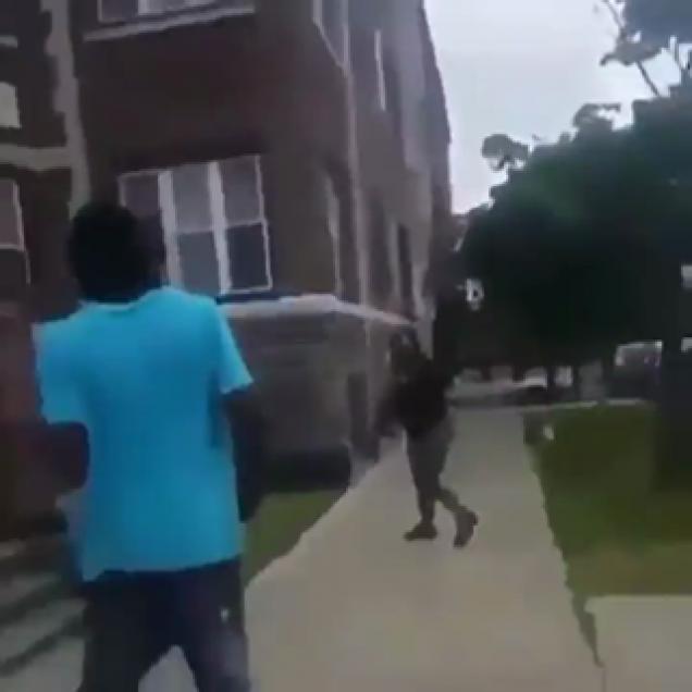 Old Couple Beat Dude Down With A Bat And Their Fists