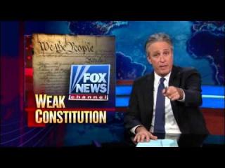 Jon Stewart Destroys Fox (Weak Constitution)