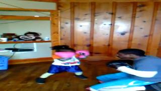 Daddy Boxing His Baby Girl