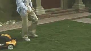 When you are too stupid to operate a lawn mower