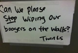 Funny pics of notes left by frustrated employees.