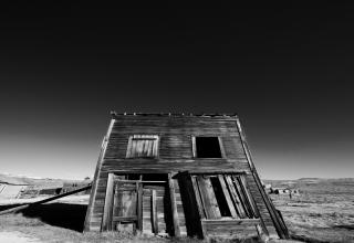 Bodie, California. Old mine town. One of my favourite places. It's not big or clever, but it is my own work.
