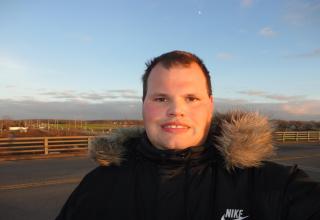 Frankie MacDonald is Enjoying the Nice Weather and going for a long walks and Frankie MacDonald getting some exercise and enjoying the sun down in Sydney Nova Scotia During the Late Fall.