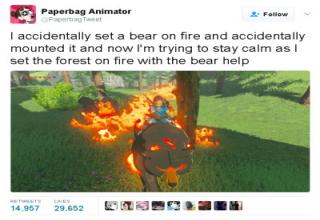 Flaming bear mount of ultimate destruction