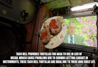 Mmmm, space tacos.