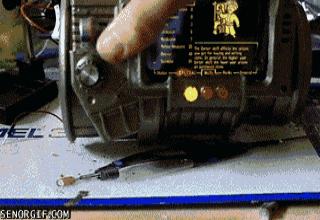 Power on your Pip Boy