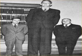 Robert Pershing Wadlow was born in 1918 and was the oldest of 5 children. At 8' 11", he was the tallest person ever recorded in human history.
