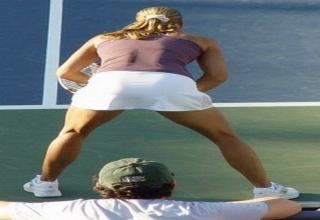 I love to see female tennis players for some reason....