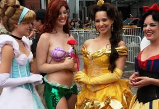 Relive your childhood by taking some time alone to enjoy the beauty of real live nearly nude Disney Princesses that we all secretly got a boner looking at when we were young.