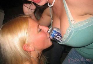 When girls get drunk they do as much crazy shit as guys...but everything they do is somehow sexy and hot