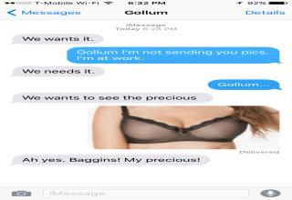 Even fictitious characters have to get a little feisty with their text messages from time to time, right? We’ve all done it and we all know how our conversations go, but what about some of your all time favorite and most notable movie characters? How would their sexting go down? Probably a little like this