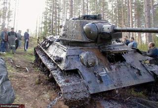 This tank went into the bog during WW2 and was preserved. If was found and removed. Not sure what they did with it.