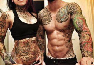 Guys and girls showing off their awesome tats!